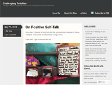 Tablet Screenshot of challengingtertullian.com